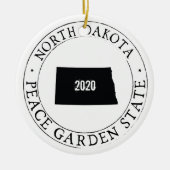 Gepersonaliseerd Ornament van North Dakota (Voorkant)