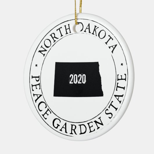 Gepersonaliseerd Ornament van North Dakota (Links)