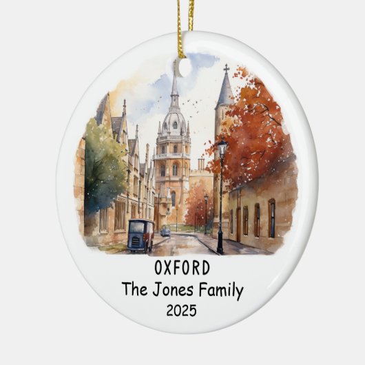 Gepersonaliseerd Ornament van Oxford, Engeland (Links)