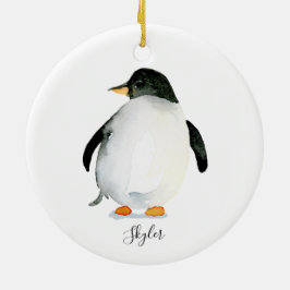 Gepersonaliseerd Ornament van Penguin Handbeschild