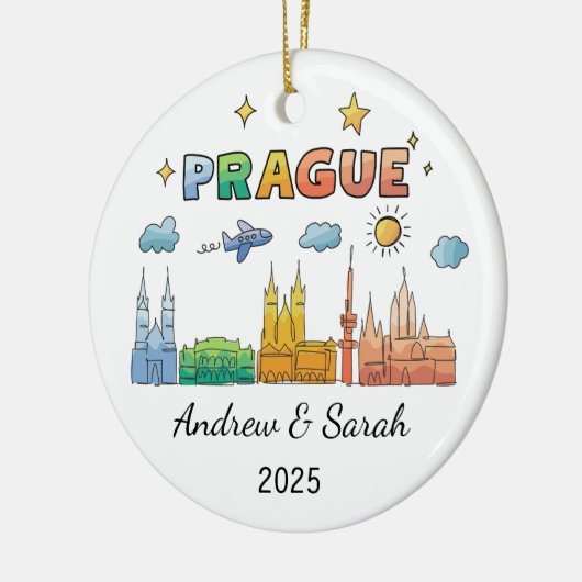 Gepersonaliseerd Ornament van Praag, Tsjechië (Links)