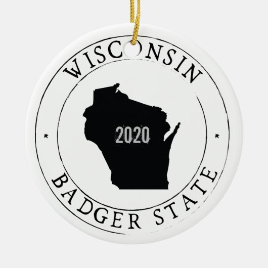 Gepersonaliseerd Ornament van Wisconsin (Voorkant)
