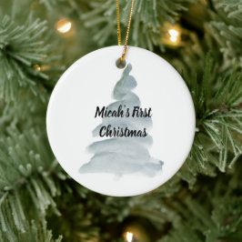 Gepersonaliseerd Ornament voor eerste kerstmis voo
