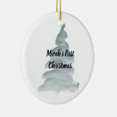 Gepersonaliseerd Ornament voor eerste kerstmis voo (Rechts)