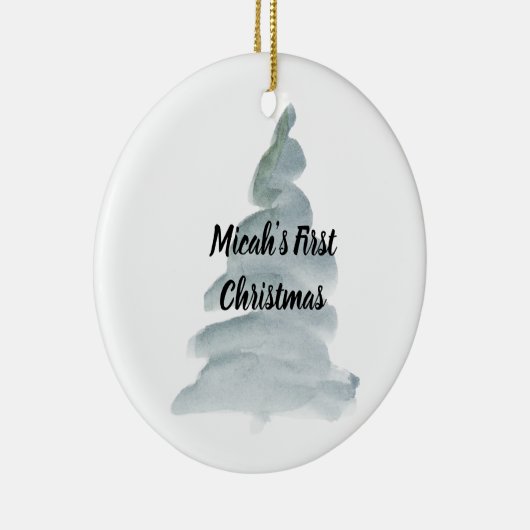 Gepersonaliseerd Ornament voor eerste kerstmis voo (Rechts)