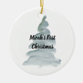 Gepersonaliseerd Ornament voor eerste kerstmis voo (Voorkant)