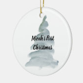 Gepersonaliseerd Ornament voor eerste kerstmis voo (Links)