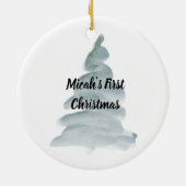 Gepersonaliseerd Ornament voor eerste kerstmis voo (Achterkant)