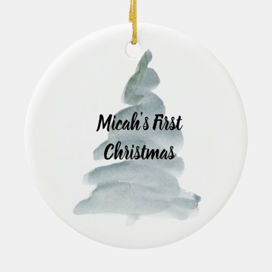 Gepersonaliseerd Ornament voor eerste kerstmis voo (Achterkant)