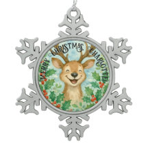 Gepersonaliseerd Ornament voor kerstrendieren
