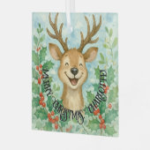 Gepersonaliseerd Ornament voor kerstrendieren (Voorkant links)