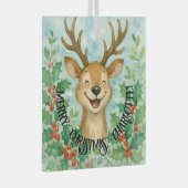 Gepersonaliseerd Ornament voor kerstrendieren (Voorkant Rechts)