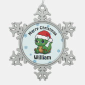 Gepersonaliseerd Ornament voor kerstsnowflake (Voorkant)