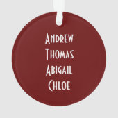 Gepersonaliseerd Ornament voor Mam Mijn Grootste Z (achterkant)