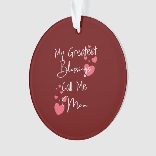 Gepersonaliseerd Ornament voor Mam Mijn Grootste Z (voorkant)