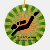 Gepersonaliseerd Ornament voor scuba-duiken (Achterkant)