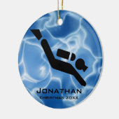 Gepersonaliseerd Ornament voor scuba-duiken (Links)