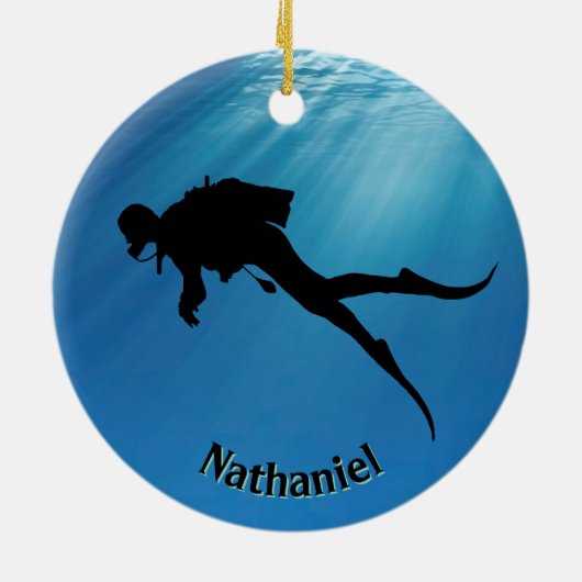 Gepersonaliseerd Ornament voor scuba-duiken (Achterkant)