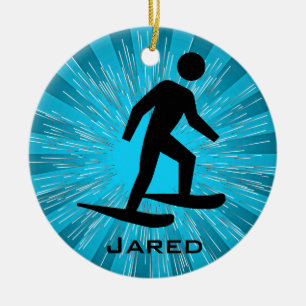 Gepersonaliseerd Ornament voor Snowshoeveeling