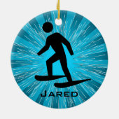 Gepersonaliseerd Ornament voor Snowshoeveeling (Achterkant)