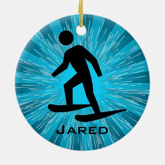 Gepersonaliseerd Ornament voor Snowshoeveeling (Achterkant)