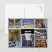 Gepersonaliseerd, Oslo rådhus, Noorwegen Briefkaart (Voorkant / Achterkant)