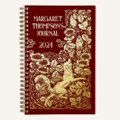 Gepersonaliseerd Oud Boek Reynard Fox Dotted Journ (Voorkant)