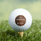 Gepersonaliseerd oud rustiek hout golfballen (Insitu Shirt)