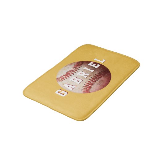 Gepersonaliseerd Oude Weathered Baseball Badmat (Gekanteld)