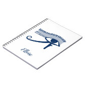 Gepersonaliseerd ouder oog van paarden notitieboek (Linkerzijde)