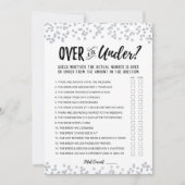 Gepersonaliseerd Over of Onder Vrijgezellenfeest s Kaart (Voorkant)