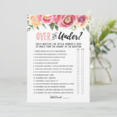 Gepersonaliseerd Over of Onder Vrijgezellenfeest s Kaart (Staand voorkant)