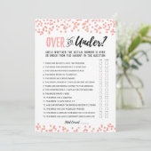 Gepersonaliseerd Over of Onder Vrijgezellenfeest s Kaart (Staand voorkant)