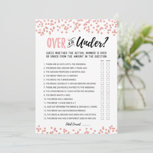 Gepersonaliseerd Over of Onder Vrijgezellenfeest s Kaart (Staand voorkant)