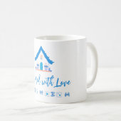 Gepersonaliseerd overladen met liefde Baby shower Koffiemok (Voorkant rechts)