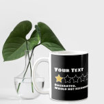 Gepersonaliseerd overschatten zou niet adviseren koffiemok<br><div class="desc">De gepersonaliseerde Overrating zou niet één mok van de sterrenhumor van Ricaso - voeg uw eigen tekst aan dit drinkkware toe - u beslist wat één ster verdient en overschatte is.</div>