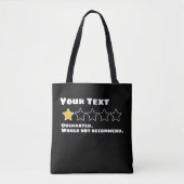 Gepersonaliseerd overschatten zou niet adviseren tote bag (Voorkant)