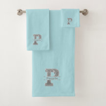 Gepersonaliseerd P-Initiaal zilveren monogram Jouw