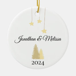 Gepersonaliseerd paar Ornament, paren kerst Keramisch Ornament