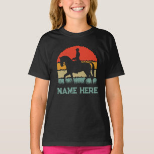 Gepersonaliseerd Paard Shirt, Ruitersport Tshirt