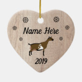 Gepersonaliseerd paardenkampioen keramisch ornament (Achterkant)