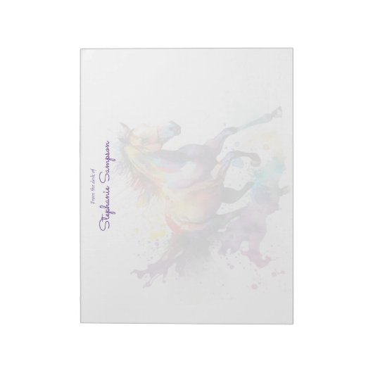 Gepersonaliseerd Paardenliefhebbers Notitieblok (Linkerzijde)