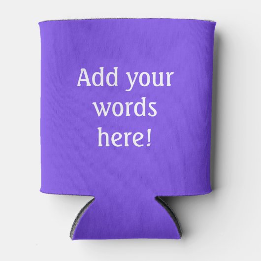 Gepersonaliseerd Paars Blikjeskoeler (Voorkant)