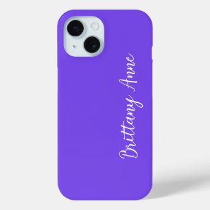 Gepersonaliseerd Paars iPhone 15 Case