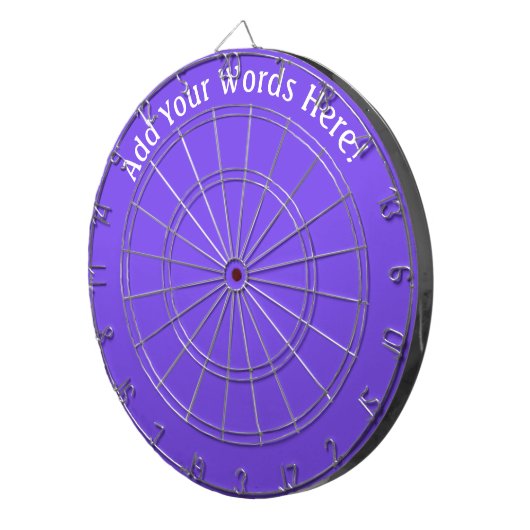 Gepersonaliseerd Paars Dartbord (Voorkant Rechts)