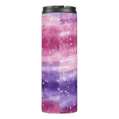 Gepersonaliseerd Paars en roze Thermosbeker (Achterkant)