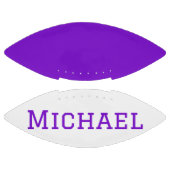 Gepersonaliseerd Paars en wit Football (Panelen)