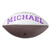 Gepersonaliseerd Paars en wit Football (Gedraaid 270)