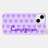 Gepersonaliseerd Paars hematroon Case-Mate iPhone Case (Achterkant (horizontaal))