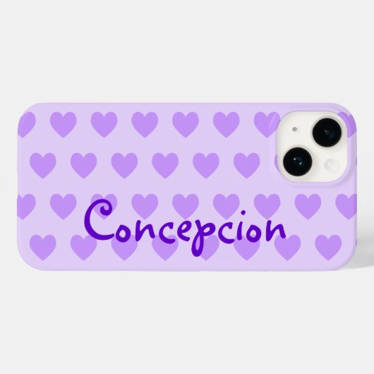 Gepersonaliseerd Paars hematroon Case-Mate iPhone Case (Achterkant (horizontaal))